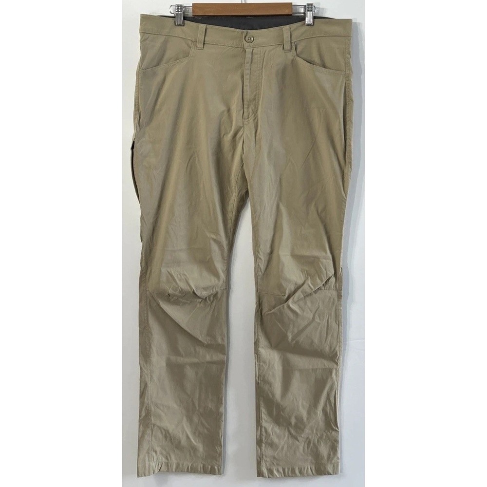 Mens Eddie Bauer Performance Tech Chino Golf Pants Nylon Stretch Sz 38 38x34